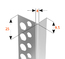 GIPSZK. ALU ÉLVÉDŐ  FELES 9,5 X 25 MM, 0,4MM VASTAG
