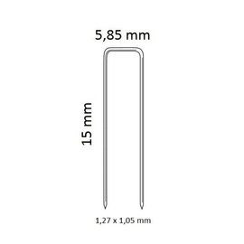 TŰZŐGÉP KAPOCS 90 / 15 MM HORG. 5,85 X 15 MM