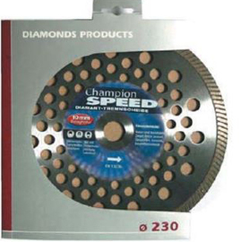 VÁGÓKORONG - GYÉMÁNT 230 X 22 MM - CHAMPION SPEED 10T